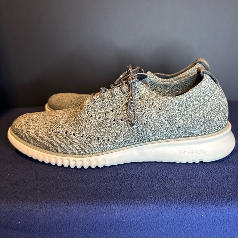 Cole Haan Zerogrand Gray Oxfords - Picture 3 of 8